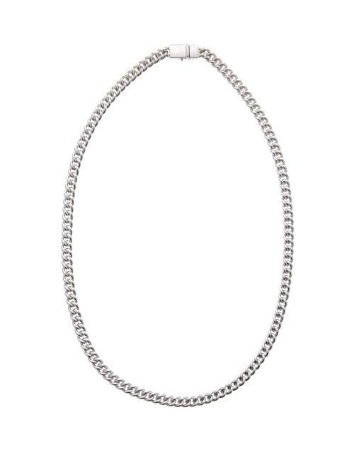 Matchesfashion.com Tom Wood - Rounded Curb-chain Sterling-silver Necklace - Mens - Silver