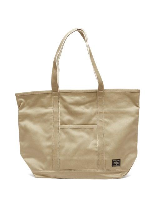Matchesfashion.com Porter-yoshida & Co. - Weapon Medium Cotton-canvas Tote Bag - Womens - Beige