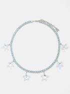 Amina Muaddi - Daryl Starfish-charm Crystal Necklace - Womens - Crystal Multi
