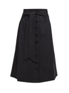 Matchesfashion.com Sea - Izzy Cotton Blend Skirt - Womens - Black
