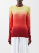Gabriela Hearst - Miller Ombr Cashmere Sweater - Womens - Red Multi