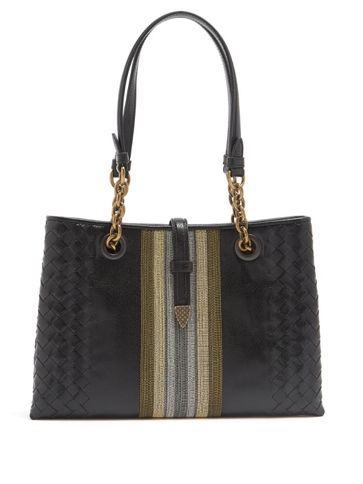 Bottega Veneta Chain-embellished Leather Shoulder Bag