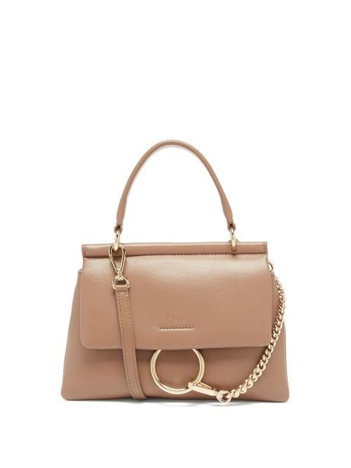 Chlo - Faye Mini Leather Cross-body Bag - Womens - Brown