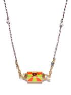 Matchesfashion.com Marie Lichtenberg - Candy Heart Garnet, Pearl & 14kt Gold Necklace - Womens - Multi