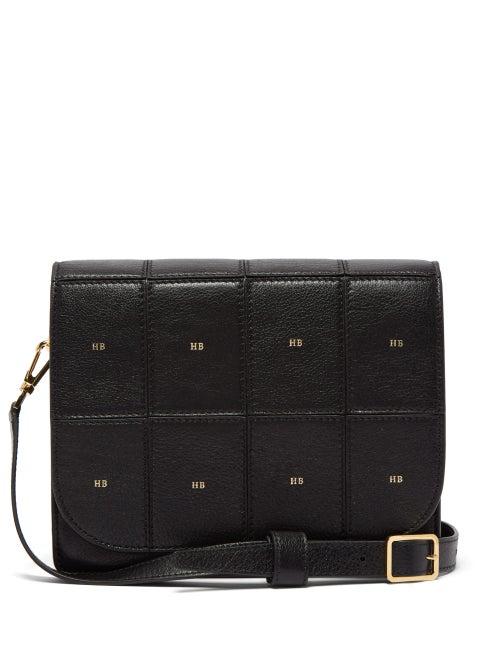 Matchesfashion.com Hillier Bartley - Satchel Monogram Leather Shoulder Bag - Womens - Black