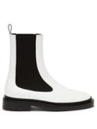 Matchesfashion.com Jil Sander - Leather Chelsea Boots - Womens - White