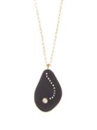 Matchesfashion.com Cvc Stones - Odyssey Diamond & 18kt Gold Necklace - Womens - Black