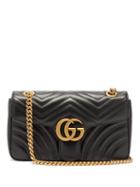 Matchesfashion.com Gucci - Gg Marmont Small Quilted-leather Cross-body Bag - Womens - Black