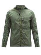 Matchesfashion.com C.p. Company - Goggle-hood Garment-dyed Chrome-r Overshirt - Mens - Green