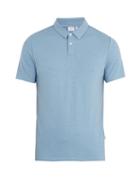 Matchesfashion.com Onia - Alec Slub Jersey Polo Shirt - Mens - Blue
