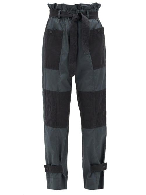 Matchesfashion.com Sea - Gabriette Cotton-twill Trousers - Womens - Grey