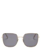 Ladies Accessories Celine Eyewear - Square Metal Sunglasses - Womens - Gold