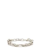 Matchesfashion.com Lauren Rubinski - Mixed Chain-link 14kt White-gold Bracelet - Womens - White Gold