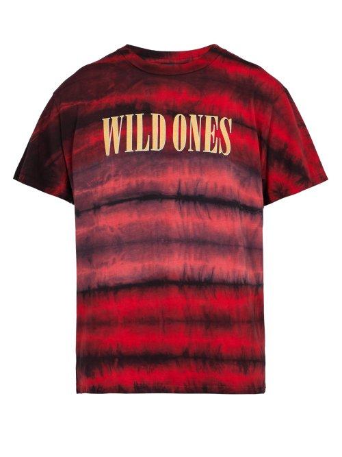 Matchesfashion.com Amiri - Wild Ones Tie Dye Cotton T Shirt - Mens - Red
