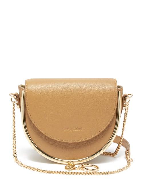 See By Chlo - Mara Small Grained-leather Cross-body Bag - Womens - Light Brown