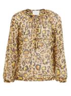 Matchesfashion.com On The Island - Floreana Leopard Print Cotton Voile Shirtdress - Womens - Leopard