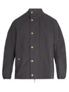 Matchesfashion.com Thom Browne - Waterproof Cotton Blend Jacket - Mens - Navy