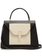 Matchesfashion.com Valextra - Iside Medium Grained Leather Bag - Womens - White Black