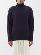 Officine Gnrale - Wool-blend Roll-neck Sweater - Mens - Navy