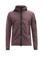 Matchesfashion.com Stone Island - Skin Touch Nylon-tc Hooded Garment-dyed Jacket - Mens - Burgundy