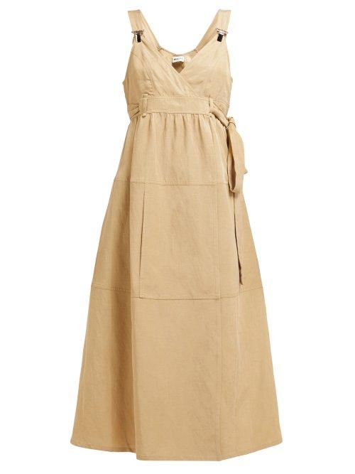 Matchesfashion.com Masscob - Aldama Pinafore Canvas Dress - Womens - Beige