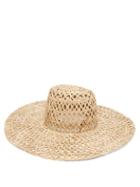Matchesfashion.com Lola Hats - Espalier Open Weave Wide Brim Raffia Hat - Womens - Beige