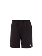 Matchesfashion.com Vetements - Logo-print Cotton-blend Jersey Shorts - Mens - Black