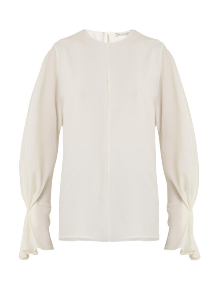 Emilia Wickstead Dana Stretch-crepe Top