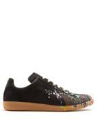 Maison Margiela Replica Print-effect Low-top Leather Trainers