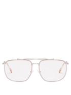 Matchesfashion.com Prada Eyewear - Aviator Frame Metal Glasses - Mens - Silver