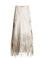 Bottega Veneta Ring-embellished Fringed Leather Dress