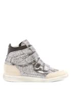 Isabel Marant Bilsy Concealed-wedge Metallic Leather Trainers