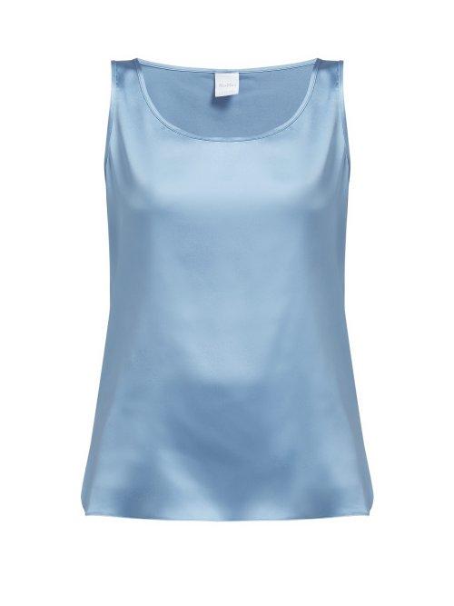 Matchesfashion.com Max Mara Leisure - Pan Camisole - Womens - Blue