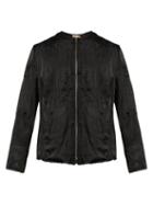 By Walid Liam Floral-embroidered Silk Jacket