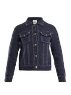 Barrie Contrast-stitch Distressed Cashmere Jacket