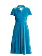 Hvn Morgan Short-sleeved Velvet Dress