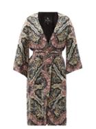 Matchesfashion.com Etro - Ibiza Belted Paisley-print Coat - Womens - Black Multi