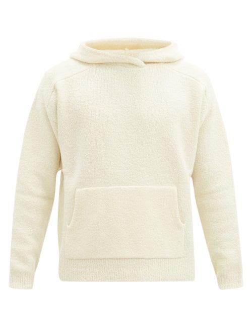 Matchesfashion.com Deveaux - Trent Hooded Wool-blend Sweater - Mens - Cream