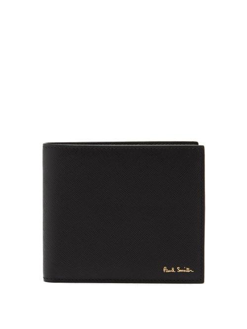 Mens Accessories Paul Smith - Scene-print Leather Bi-fold Wallet - Mens - Black