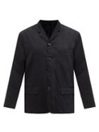 Matchesfashion.com Lemaire - Notched-collar Denim Jacket - Womens - Black