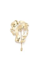 Matchesfashion.com Ellery - Gold Plated Face Brooch - Womens - Gold