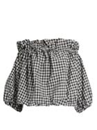 Marques'almeida Off-the-shoulder Crepe Top