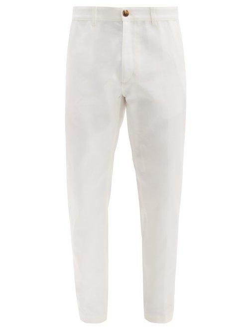 Matchesfashion.com Umit Benan - Cotton Straight Leg Chino Trousers - Mens - White