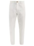 Matchesfashion.com Umit Benan - Cotton Straight Leg Chino Trousers - Mens - White