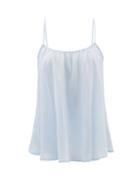 Loup Charmant - Scoop-neck Silk Cami Top - Womens - Blue