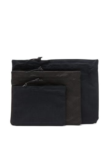 Matchesfashion.com Maison Margiela - Three Pack Of Four Stitch Pouches - Mens - Brown Multi