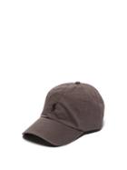 Matchesfashion.com Ralph Lauren Purple Label - Logo Embroidered Cotton Cap - Mens - Grey