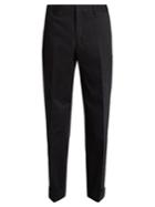 Gucci Side-stripe Brushed Cotton-gabardine Trousers