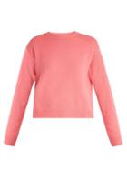 Matchesfashion.com Valentino - Open Back Cashmere Sweater - Womens - Pink