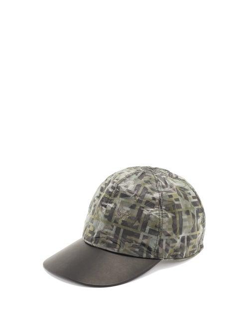 Matchesfashion.com Fendi - Ff Camo-print Nylon Baseball Cap - Mens - Black Multi